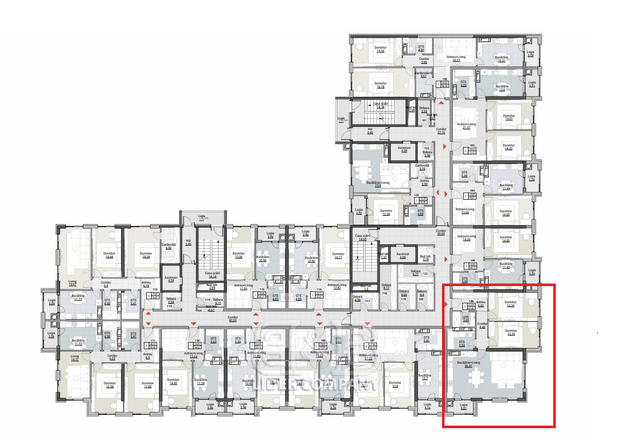 De vânzare apartament 87,40 mp – Colina Verde Residence, Durlesti