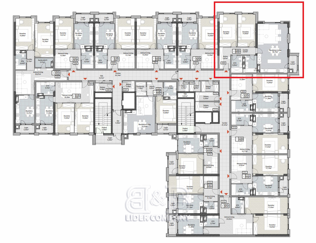 De vânzare apartament 89,06 mp – Colina Verde Residence, Durlesti