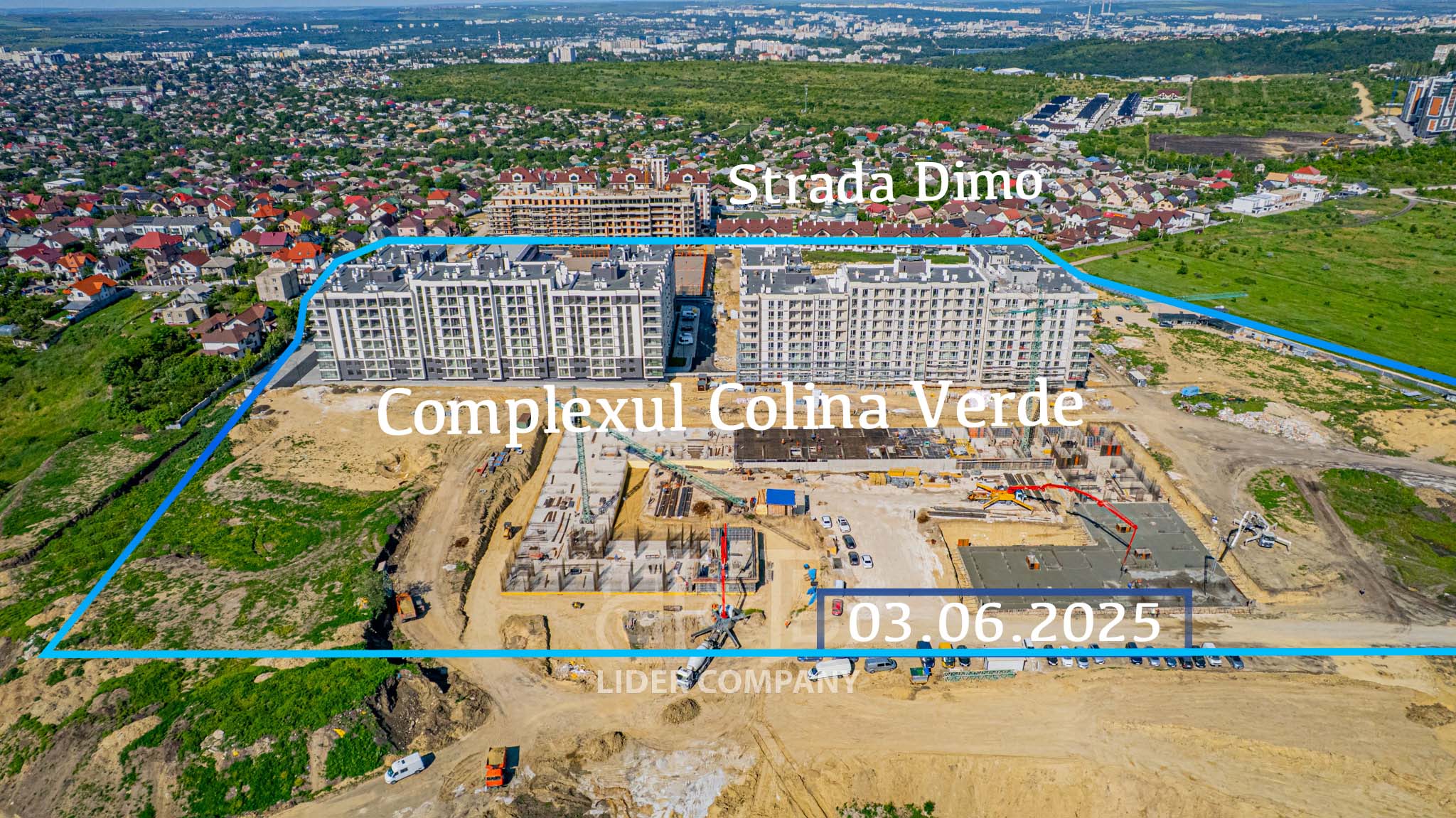 Apartament 2 camere+Living, 67,26 mp, Complexul Colina Verde, Durlești