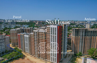 Apartament 3 camere, 79,25 mp, sectorul Botanica Complexul SkyHouse