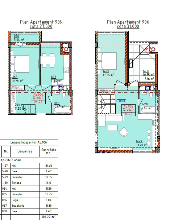 Apartament de vânzare cu terasă 101 mp - Complexul Cluj
