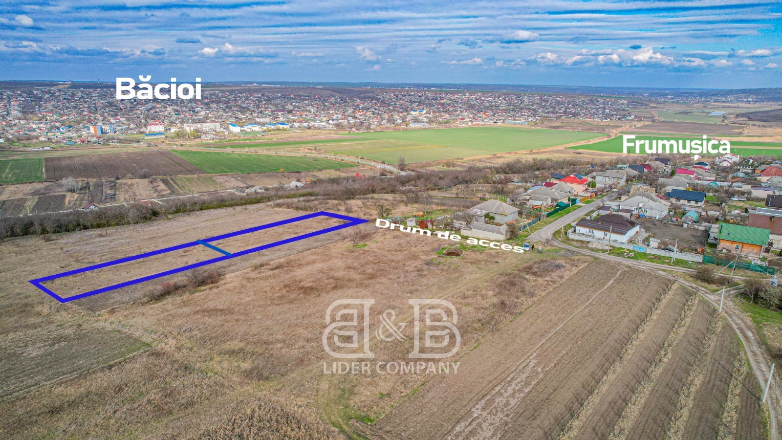 Teren pentru construcții de vânzare în Băcioi – 7,4 ari