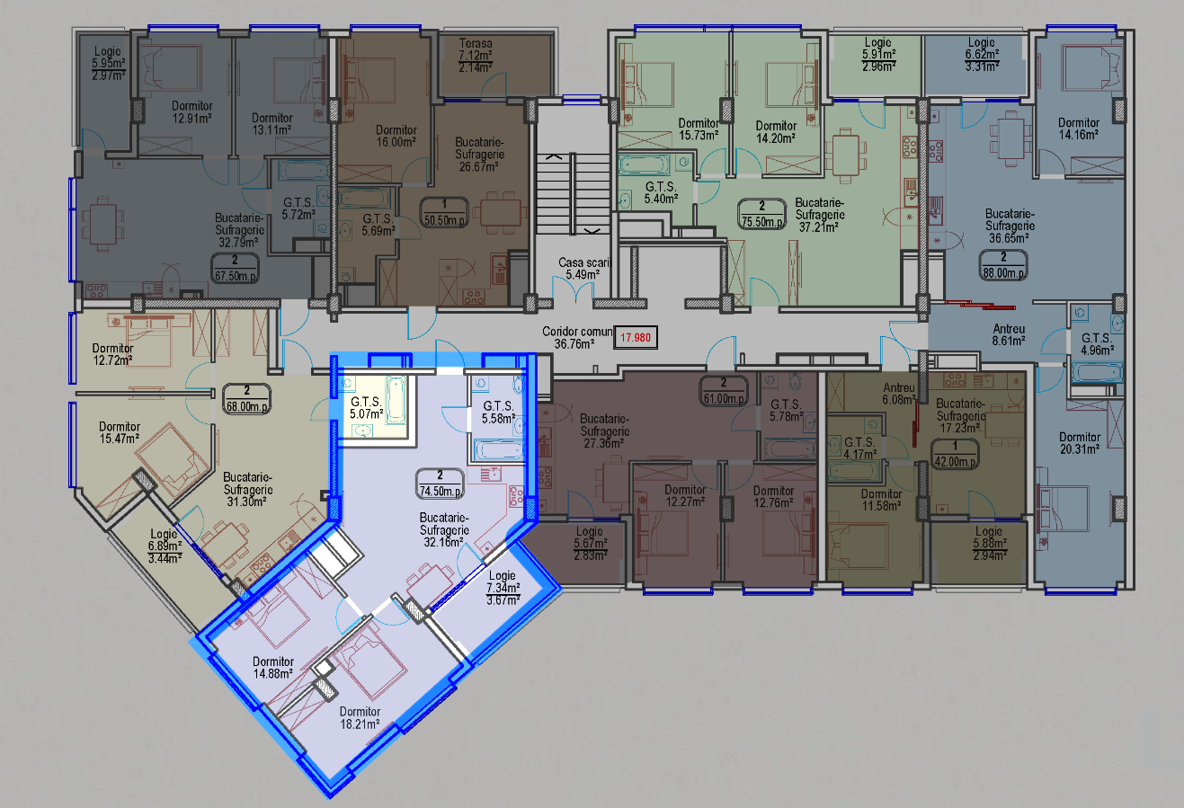 Apartament Exclusiv 74,1 mp , Durlești , complex Premium UPTown