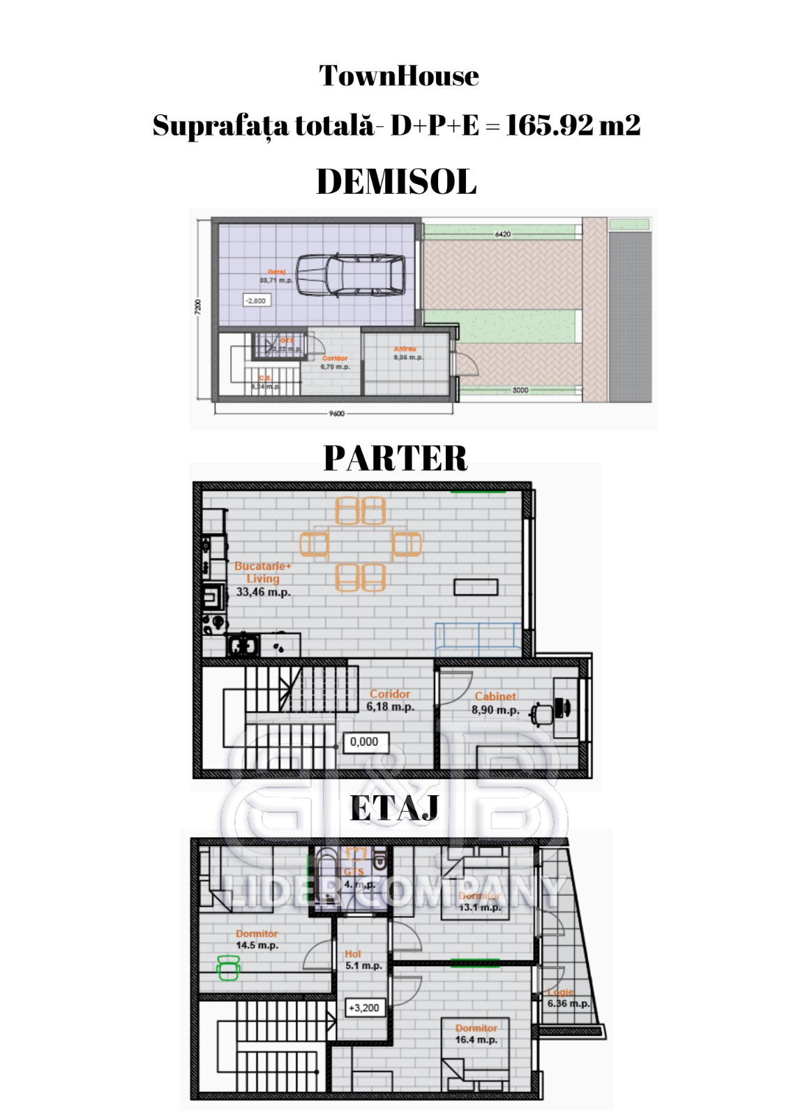 Townhouse de Vanzare – 165,92 mp – Complex Hora Village, Buiucani